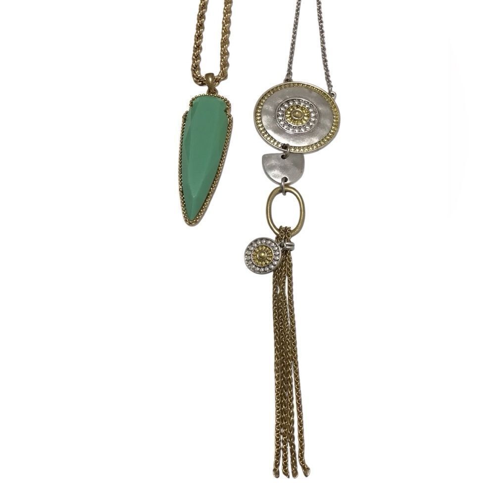 Lucky Brand And Natasha Statement Necklaces Bundle